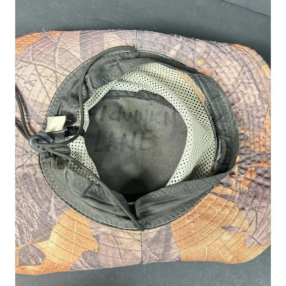 Nike Boonie Bucket Hat Red Brown Mesh Camo Unisex Side Snaps Hard to Find